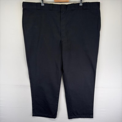 古着 ディッキーズ Dickies パンツ ワークパンツ チノパン スラックス 874 ストレート ジッパーフライ w50 L30 ブラック系 メンズ