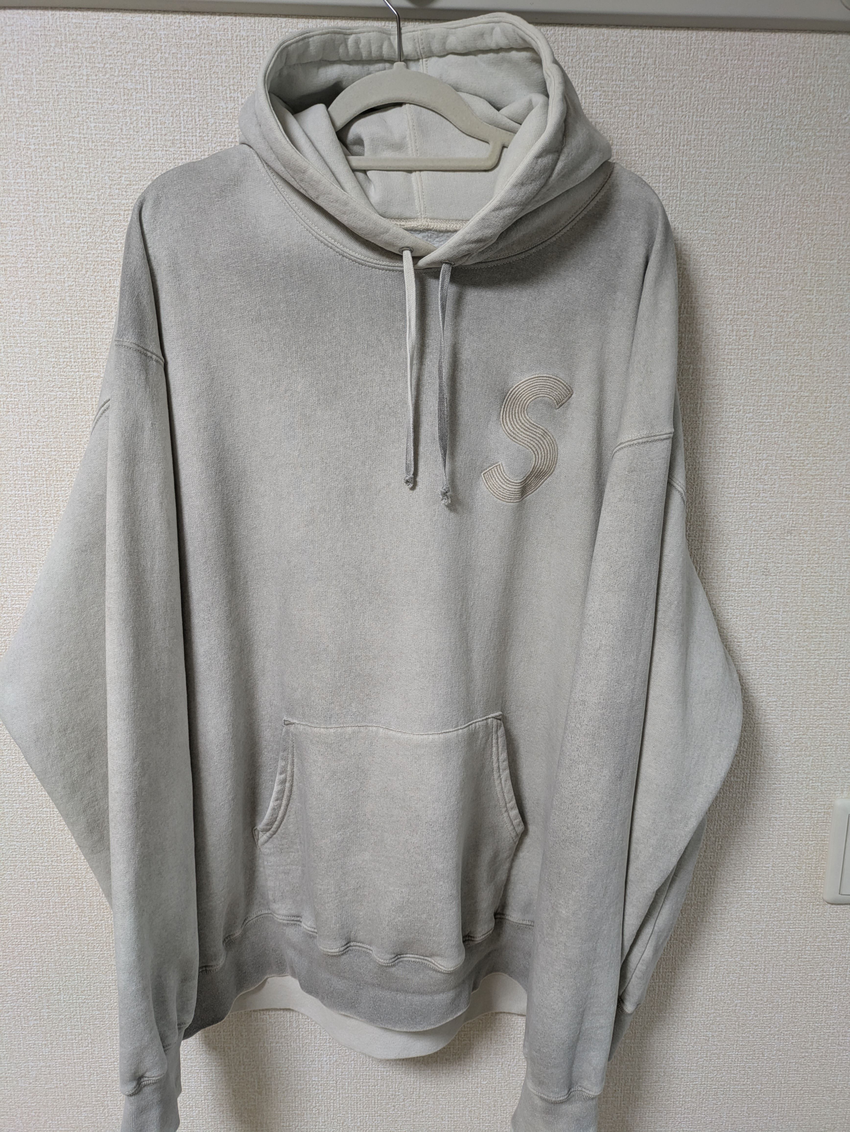 Supreme Overdyed S Logo Hooded Sweatshirt "Natural"