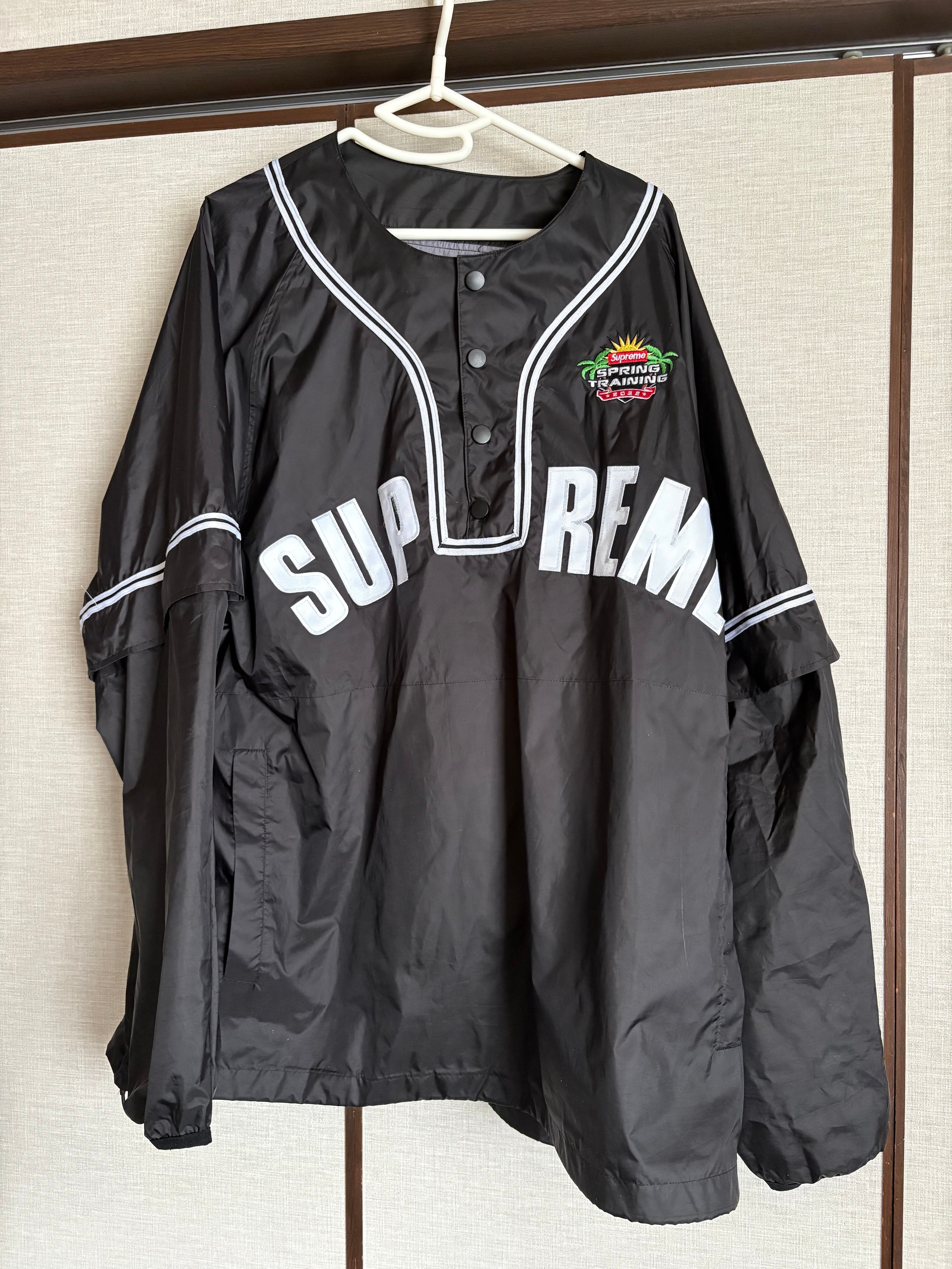 Supreme Snap-Off Sleeve L/S Baseball Top "Black"