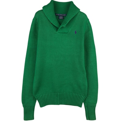 古着 ラルフローレン Ralph Lauren RALPH LAUREN SPORT ショールカラー コットンニットセーター レディースS相当/eaa401011
