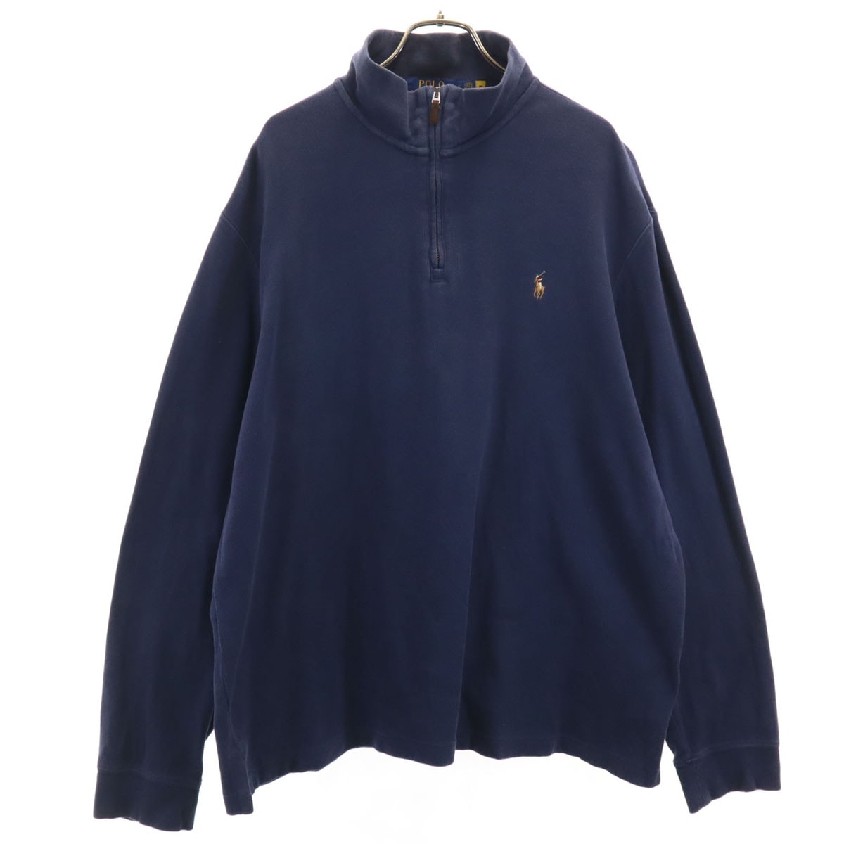 POLO RALPH LAUREN ポロラルフローレン ハーフジップ スウェット L ネイビー