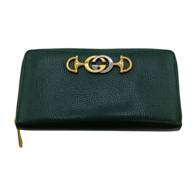 GUCCI グッチ ズゥミ ラウンドファスナー 長財布 570661 1147 グリーン