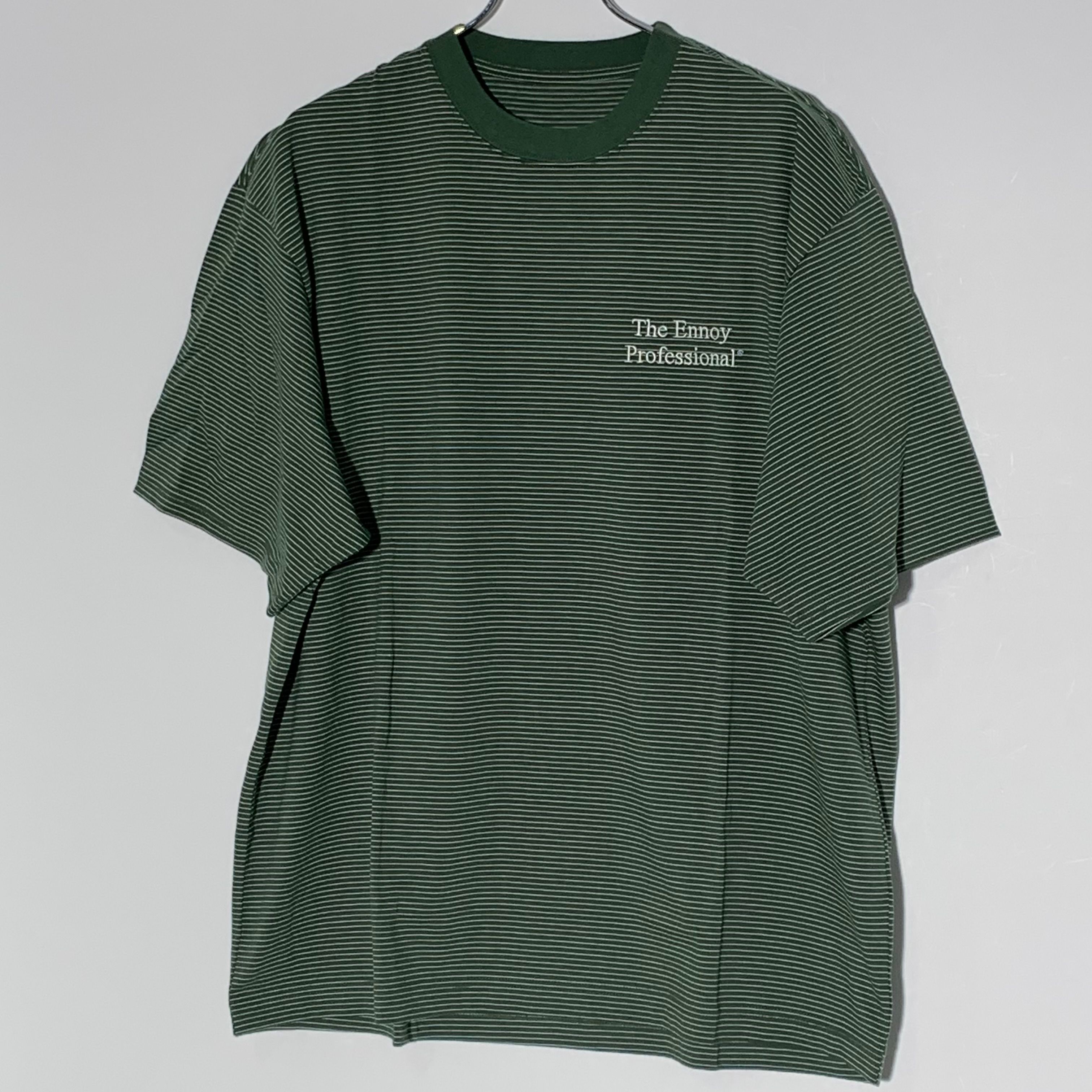 ENNOY 22SS S/S Border Tee "Green" SS22BRENCT05AM