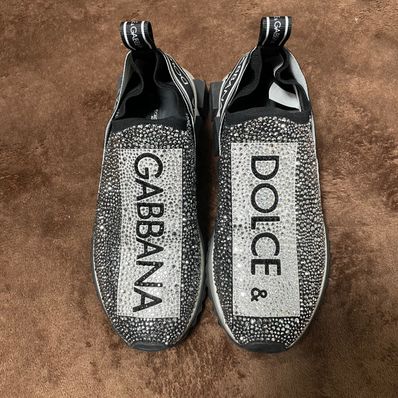 Dolce & Gabbana Sorrento Sneakers With Fusible Crystals