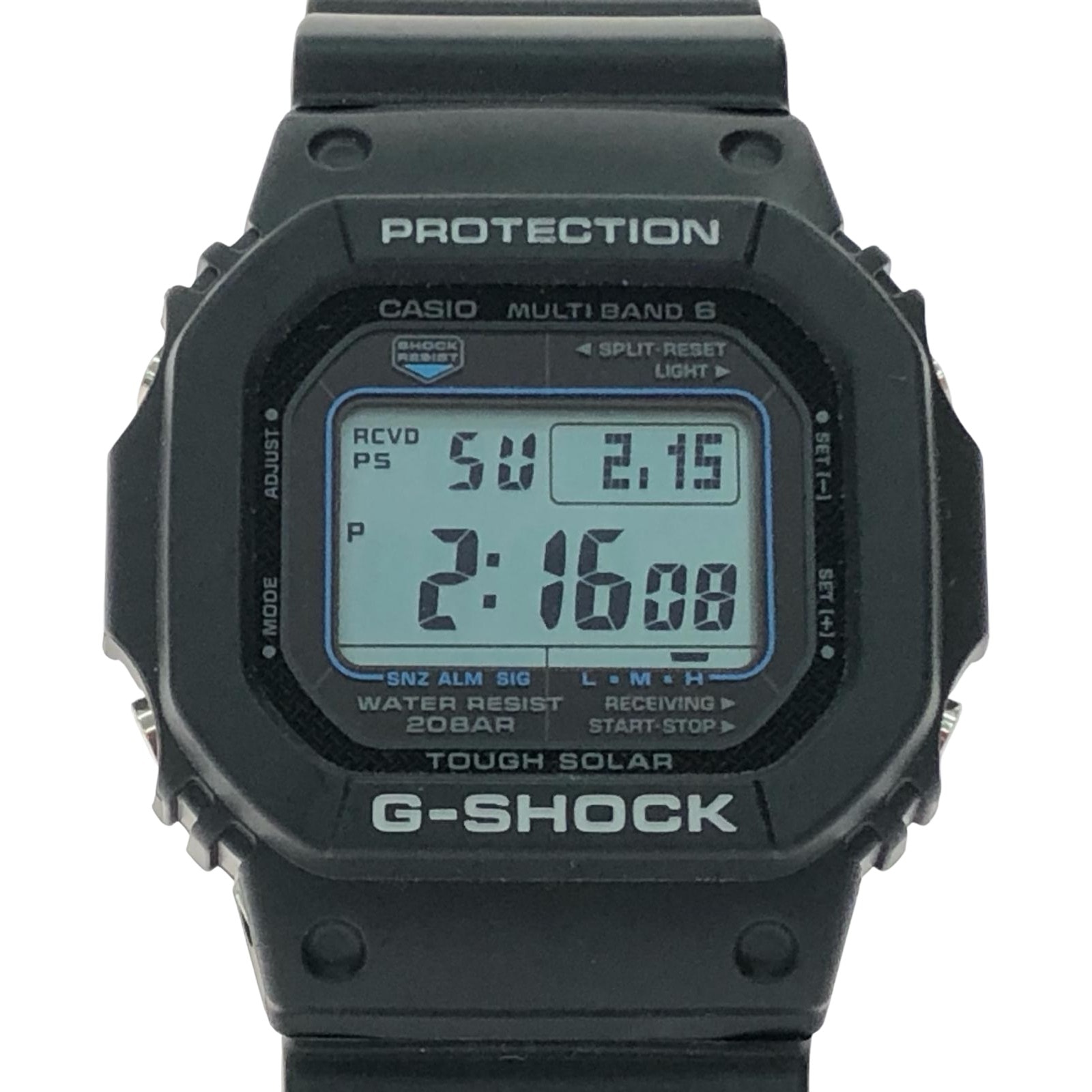 ▼▼CASIO カシオ メンズ腕時計 ソーラー電波 デジタルウォッチ G-SHOCK ラバーベルト GW-M5610U ブラック