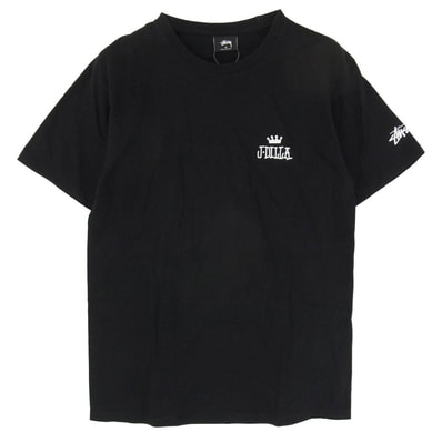 STUSSY ステューシー Tシャツ J DILLA TEE バックプリント Tシャツ 半袖 カットソー ブラック系 M【中古】