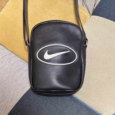 Supreme x Nike Leather Shoulder Bag "Black" HJ7964-045