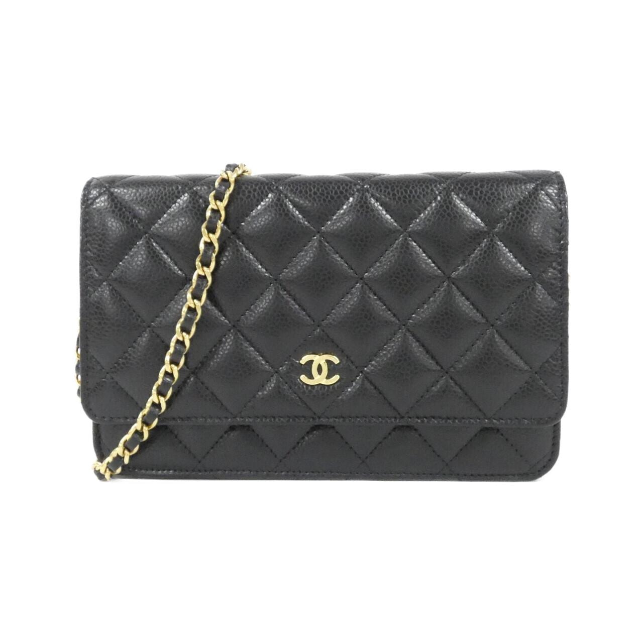 【6dc2897-k】シャネル 長財布 レザー ブラック シルバー金具【中古】レディース CHANEL - ☆最終価格【6dc2897-k】シャネル 長財布 レザー ブラック