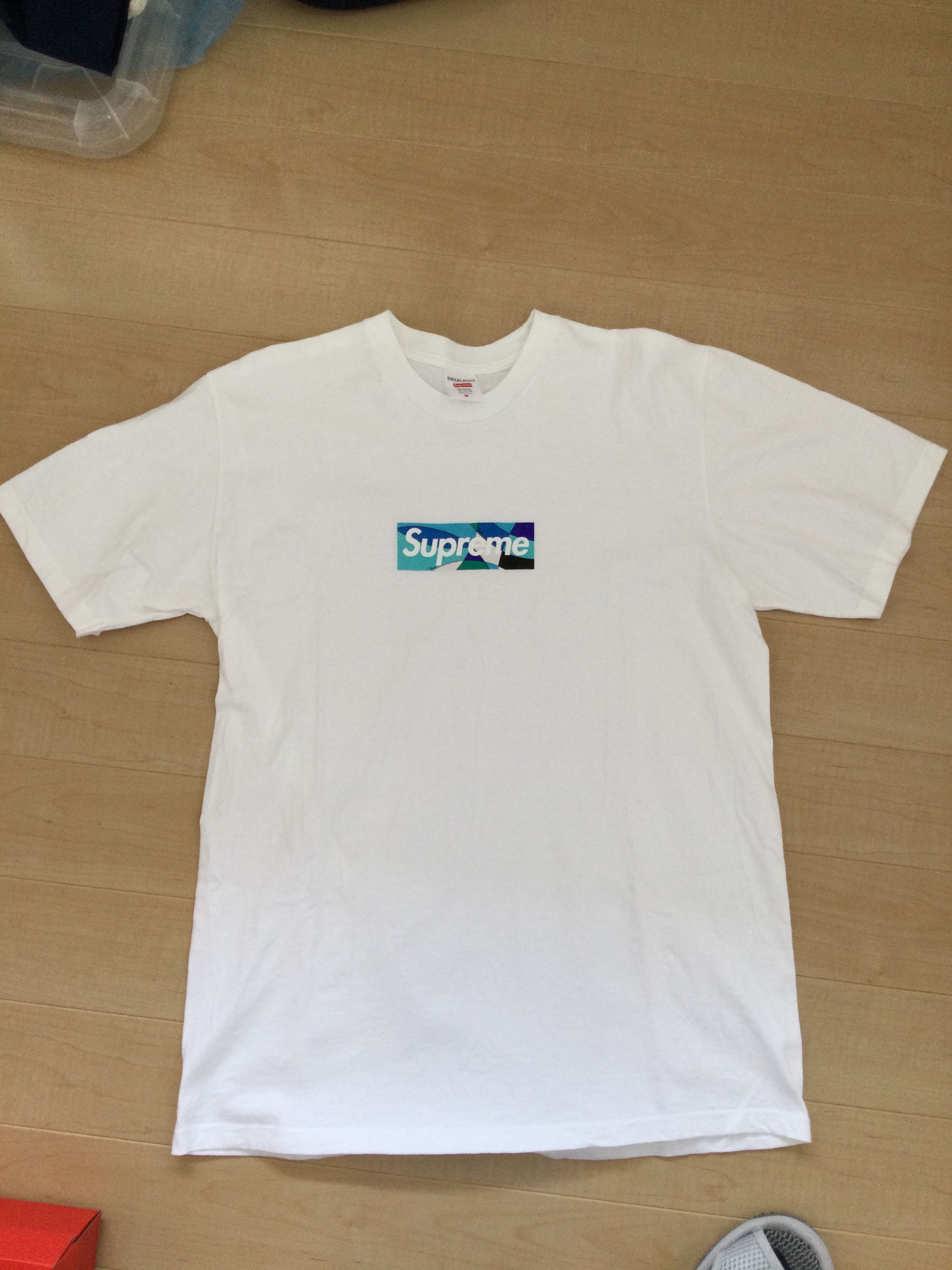 Supreme / Emilio Pucci® Box Logo Tee "White/Blue"