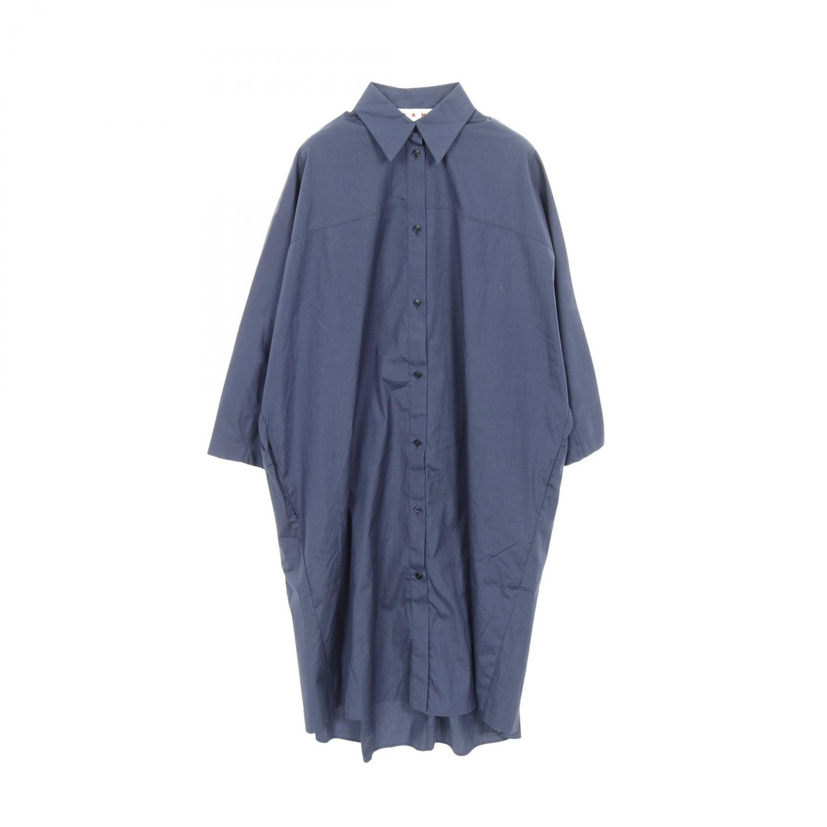 マルニ MARNI ワンピース 衣料品 トップス コットン レディース ネイビー系 【中古】