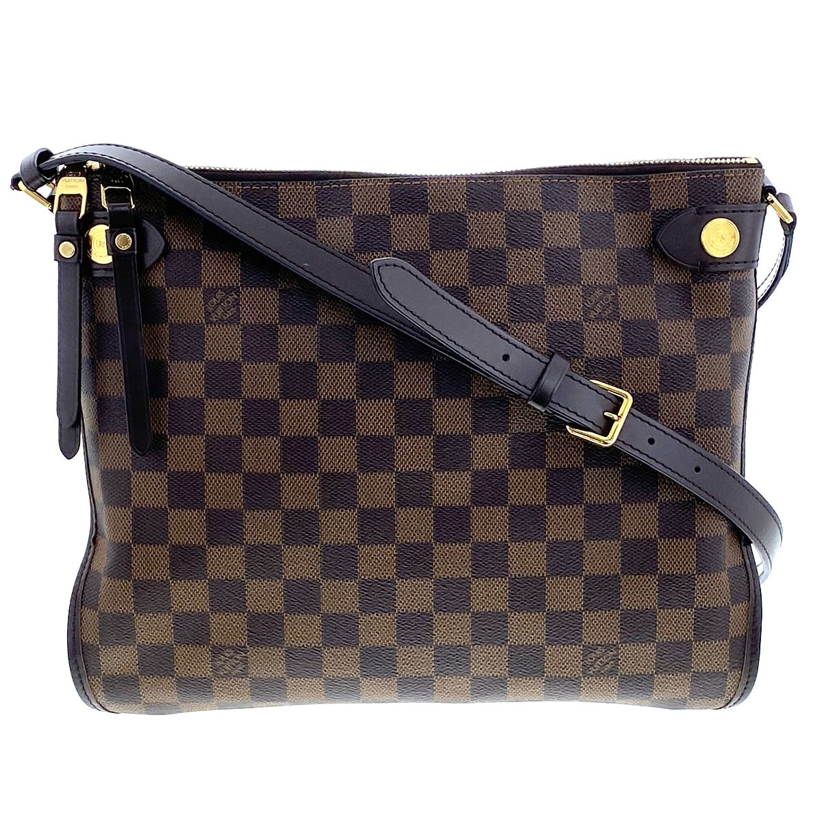 LOUIS VUITTON ルイ・ヴィトン ドゥオモ ショルダーバッグ N41425 ダミエキャンバス エベヌ  レディース【中古】