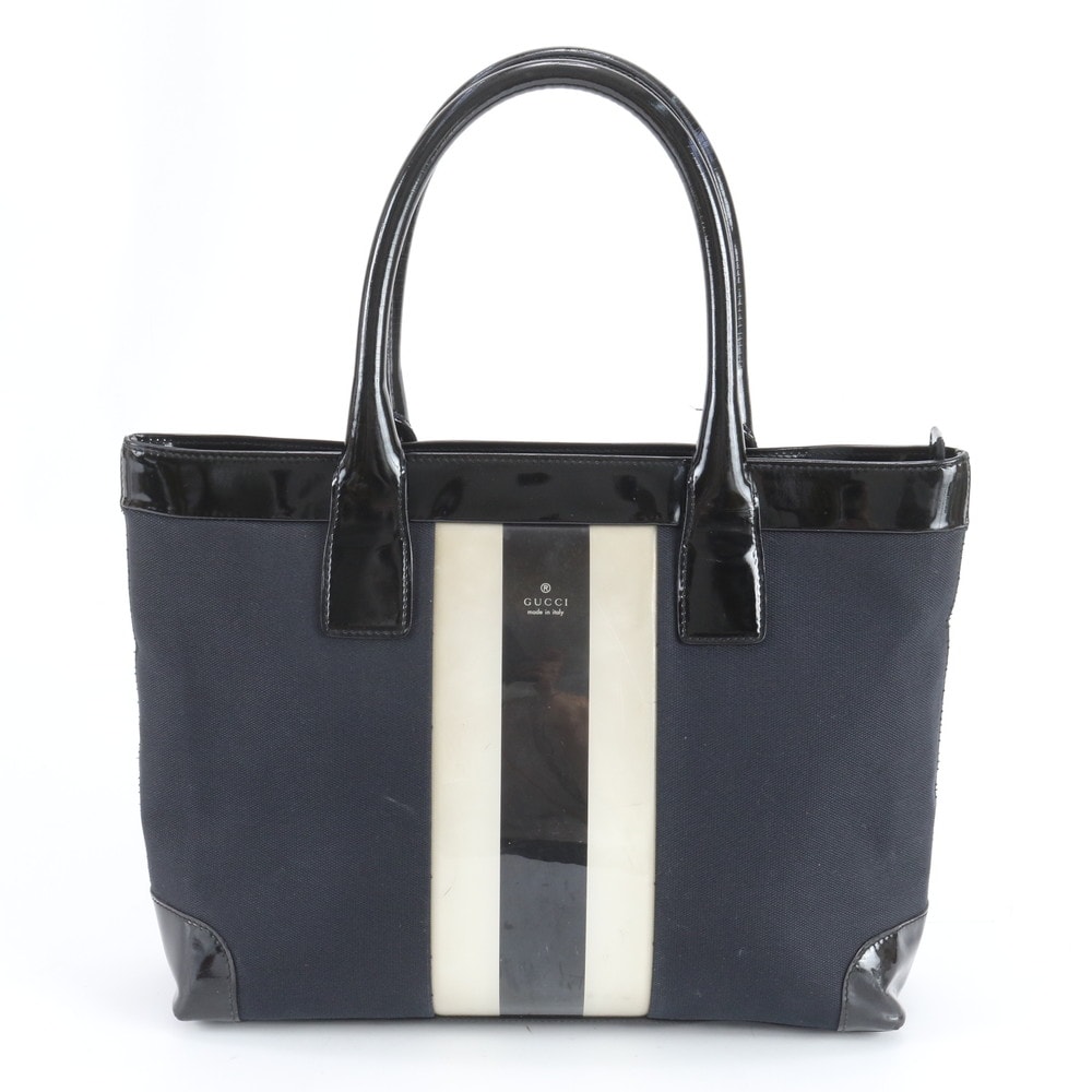 ■美品 グッチ002 1119 トート バッグ レザー×キャンバス