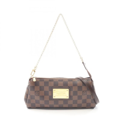 ルイ・ヴィトン LOUIS VUITTON エヴァ ダミエエベヌ 2WAY ハンドバッグ バッグ PVCコーティングキャンバス レザー ダミエ エベヌ レディース ブラウン系 N55213 【中古】