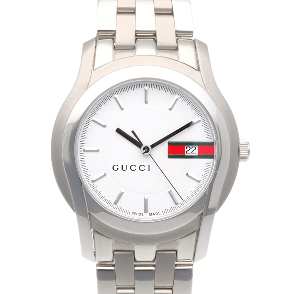グッチ 腕時計 時計 ステンレススチール 5500XL クオーツ メンズ 1年保証 GUCCI  中古