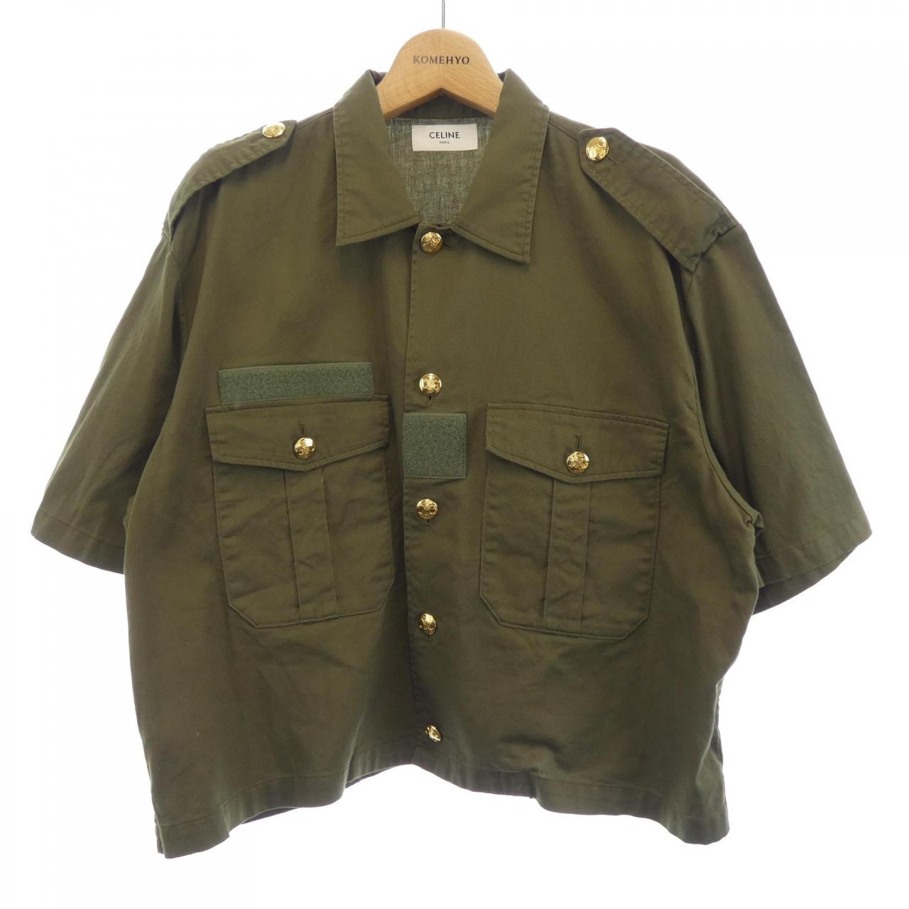 セリーヌ CELINE ミリタリーシャツ トリオンフ 2C580106K S/Sシャツ