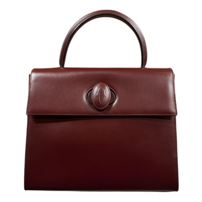 カルティエ マスト ドゥ カルティエ マストライン ハンドバッグ レザー L1000134 レッド レディース CARTIER 中古