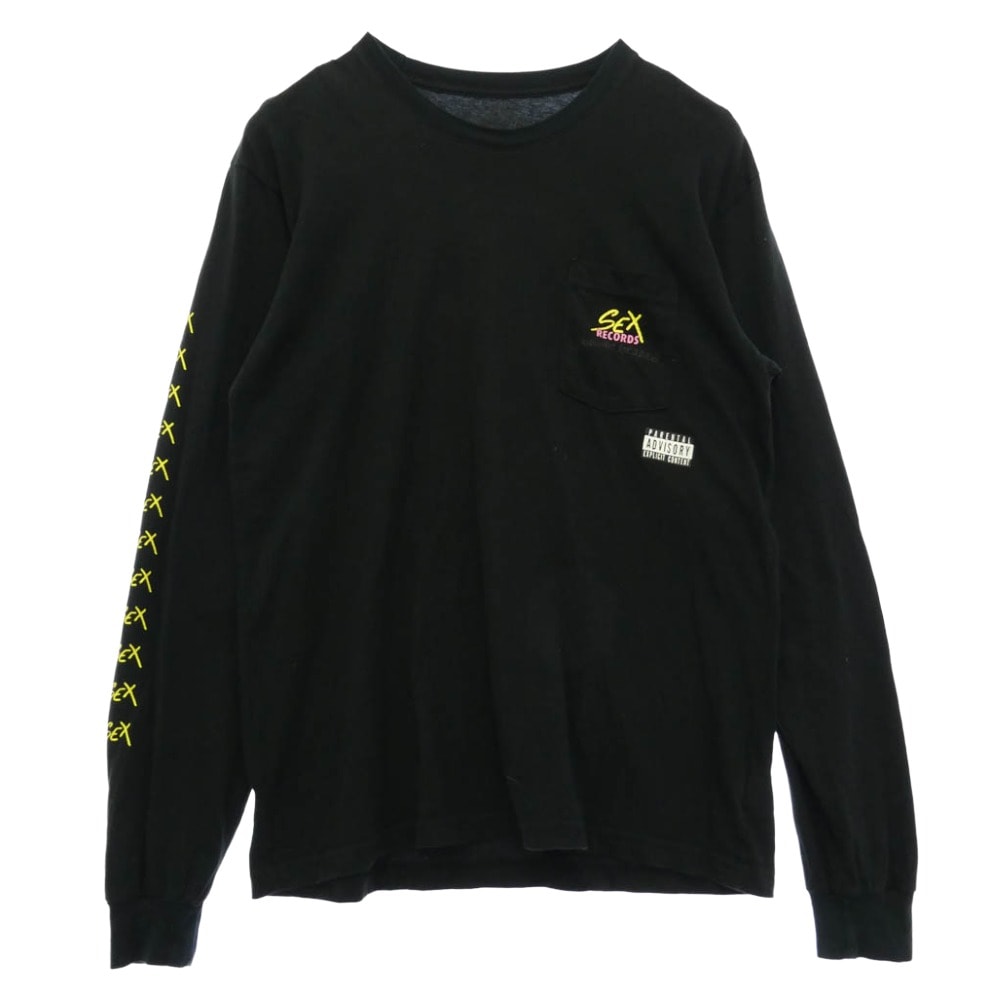 CHROME HEARTS クロムハーツ(原本無) matty boy PPO Sex Records マッティボーイ 長袖 ロングスリーブ カットソー Tシャツ ブラック系 XL【中古】