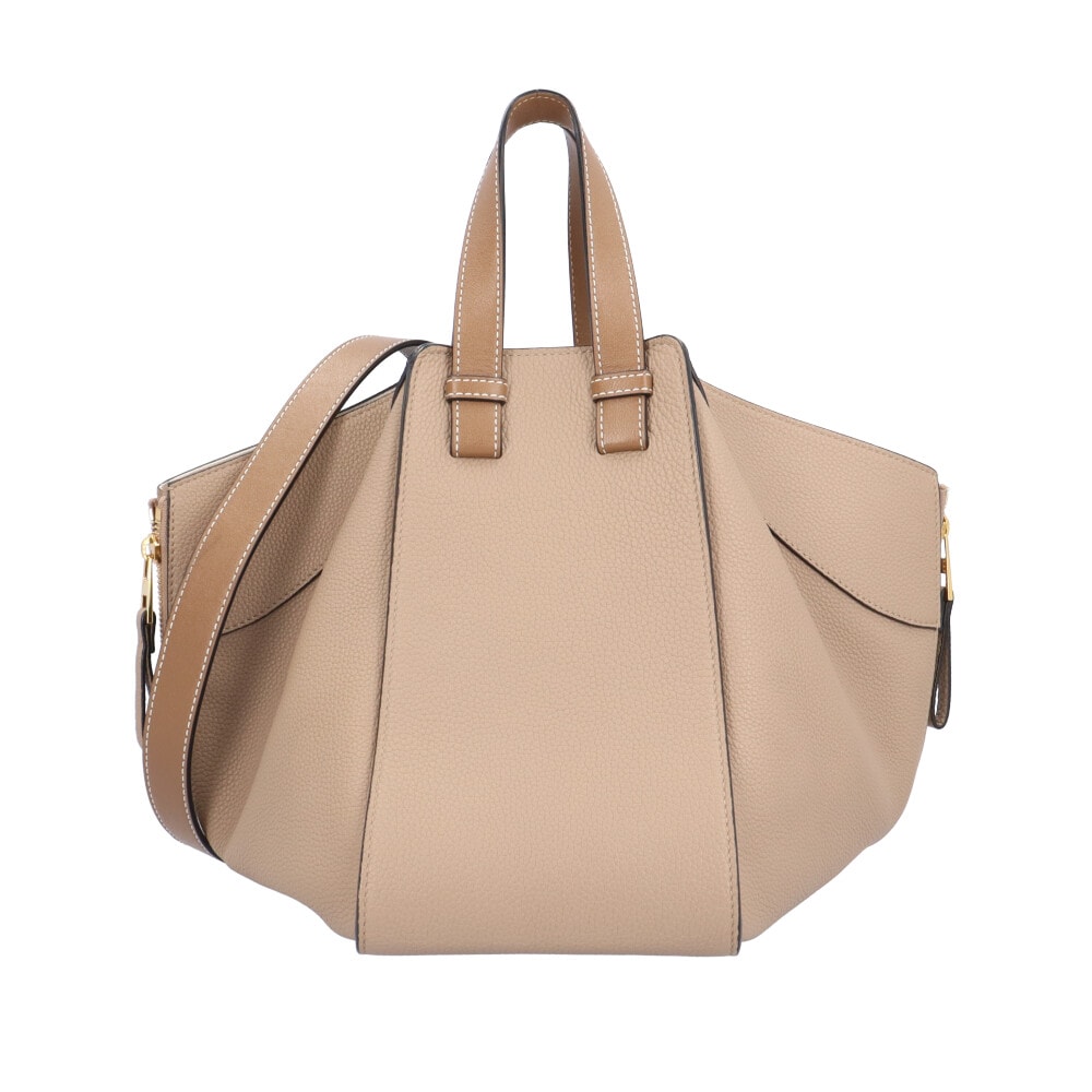 ロエベ ハンモック スモール ショルダーバッグ カーフ ベージュ レディース LOEWE  中古