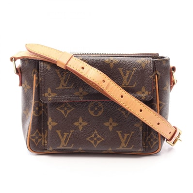 ルイ・ヴィトン LOUIS VUITTON ヴィバシテPM ショルダーバッグ バッグ PVCコーティングキャンバス レザー モノグラム レディース ブラウン系 M51165 【中古】