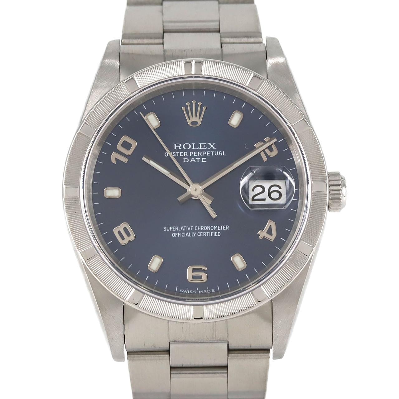 ロレックス オイスターパーペチュアルデイト 15210 SS 自動巻 Y番