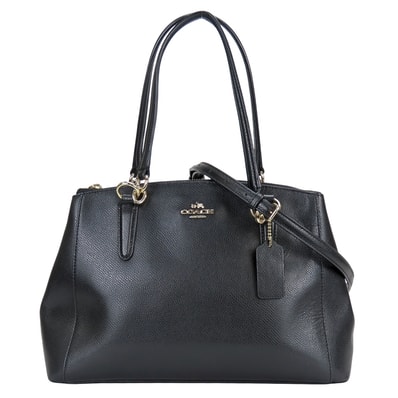 【中古】 コーチ トートバッグ F36637 レザー ブラック ゴールド金具 2WAY 斜め掛け ショルダー レディース 女性 COACH