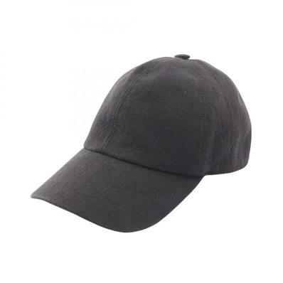 ルイ・ヴィトン LOUIS VUITTON モノグラム エッセンシャル キャップ 帽子 コットン メンズ ブラック系 M76585 【中古】