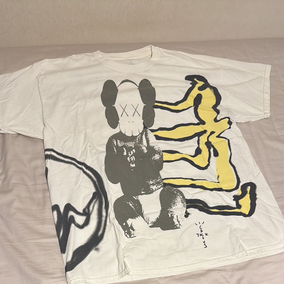 Travis Scott Cactus Jack x KAWS For Fragment Tee "White"