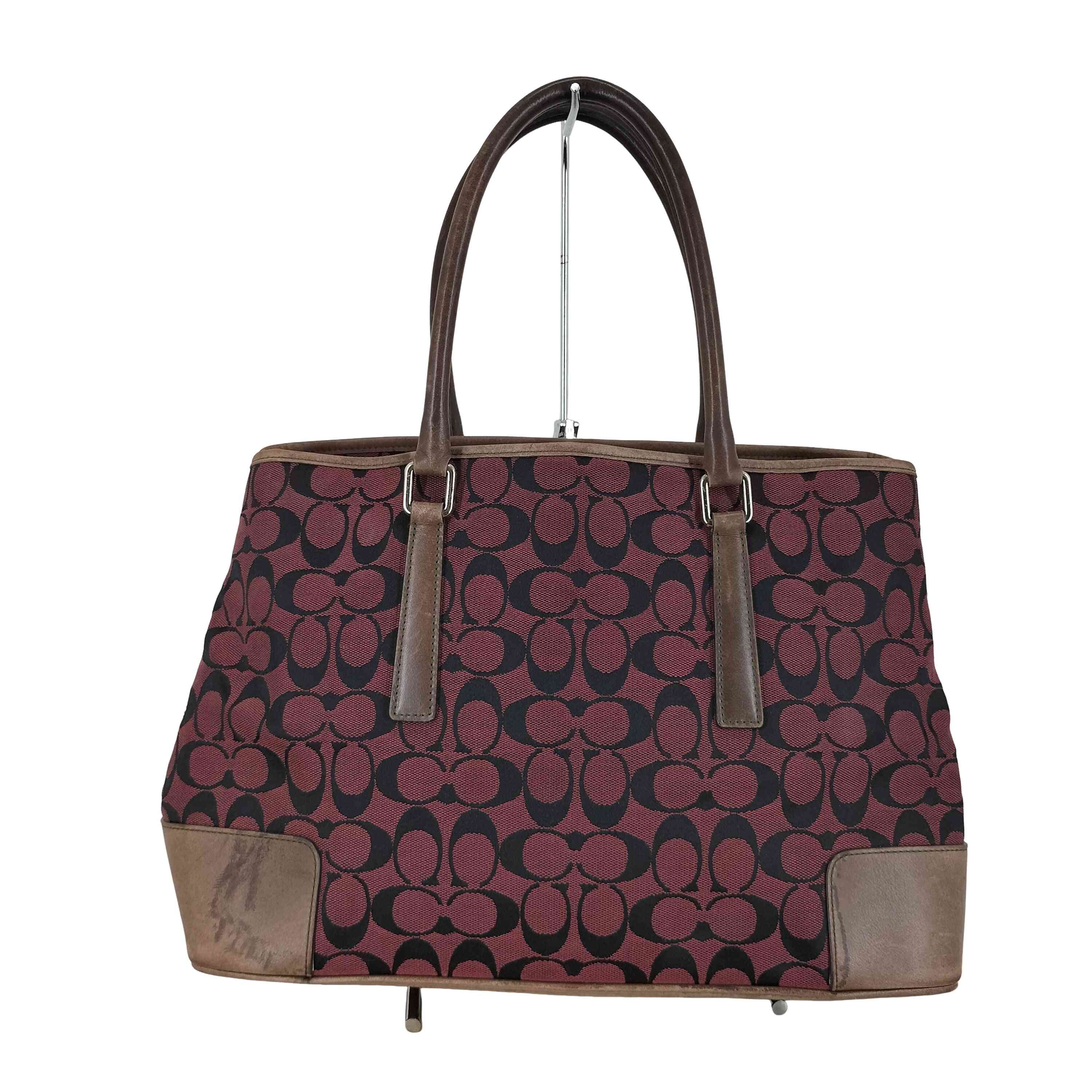 D (傷や汚れあり)】シグネチャー ハンドバッグ signature hand bag