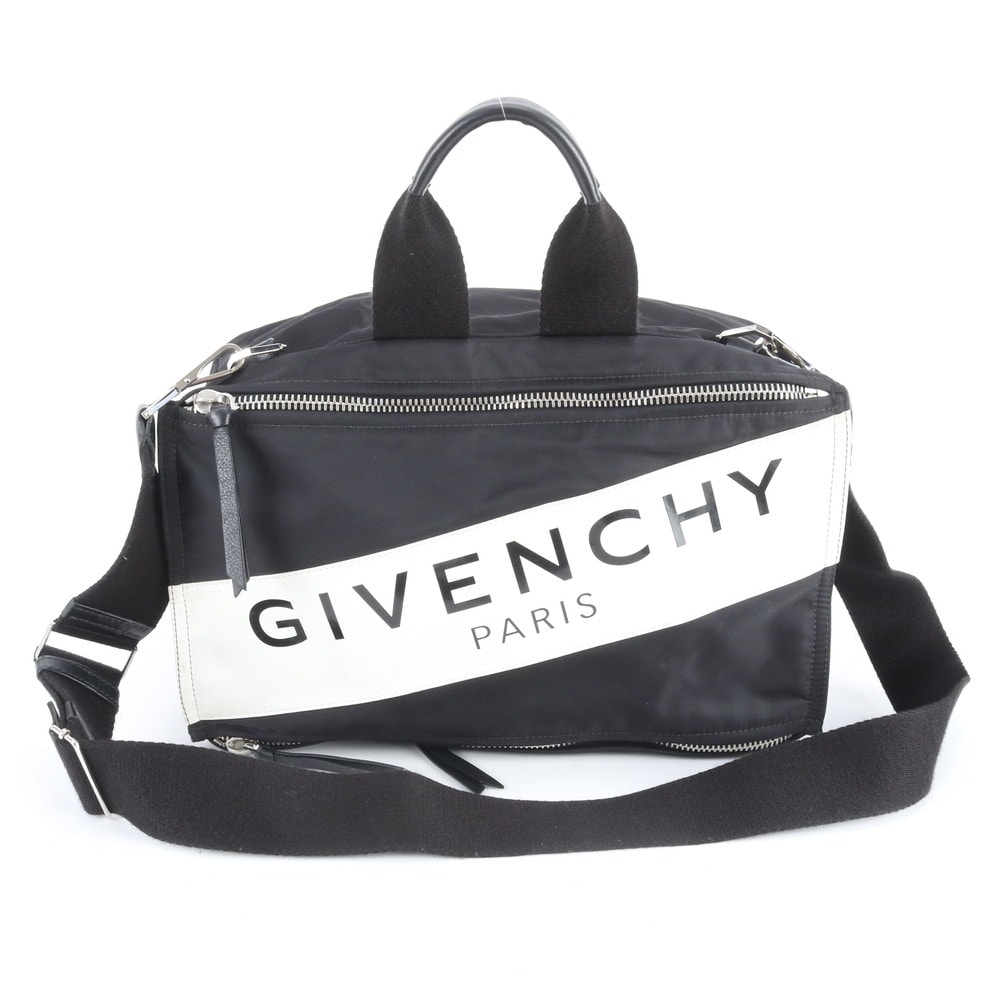 ■美品 ジバンシーパンドラ ボストン バッグ レザー×ナイロン