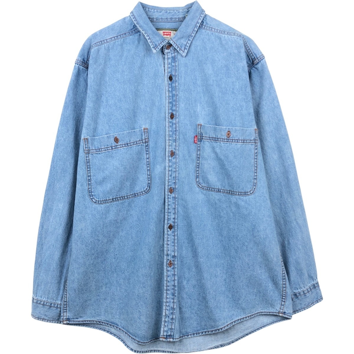 古着 リーバイス Levi's 長袖 デニムシャツ メンズL相当/eaa666239