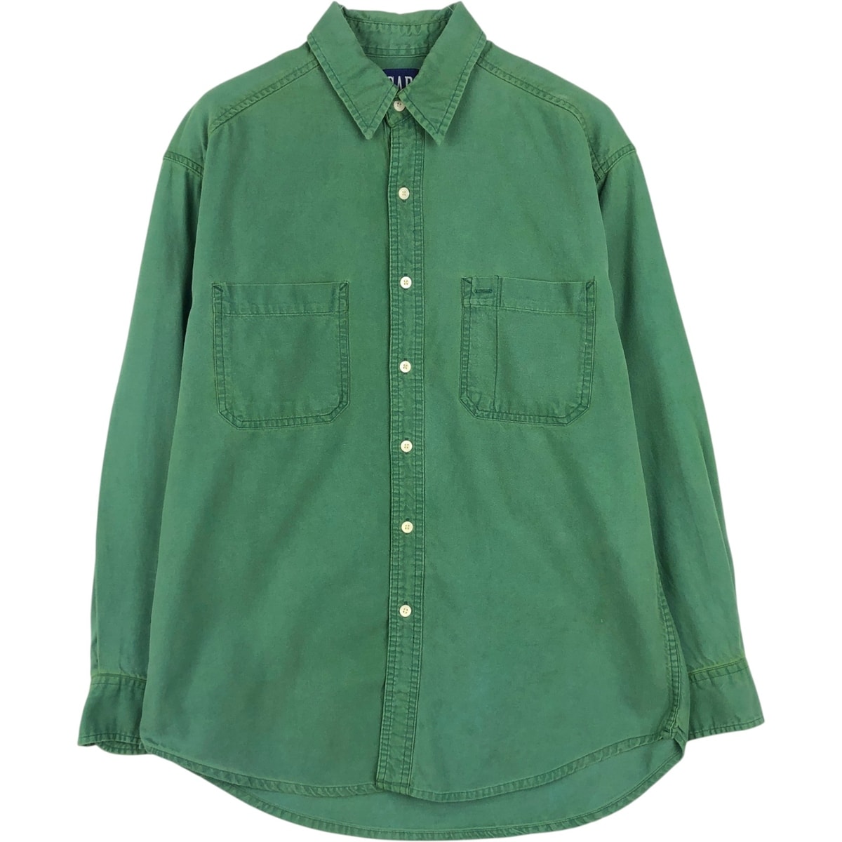 古着 90年代 ギャップ GAP オールドギャップ 長袖 ワークシャツ メンズM相当/eaa647034