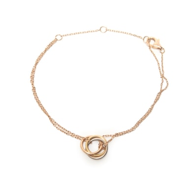 カルティエ CARTIER スウィート トリニティ 750 WG PG YG ブレスレット【中古】