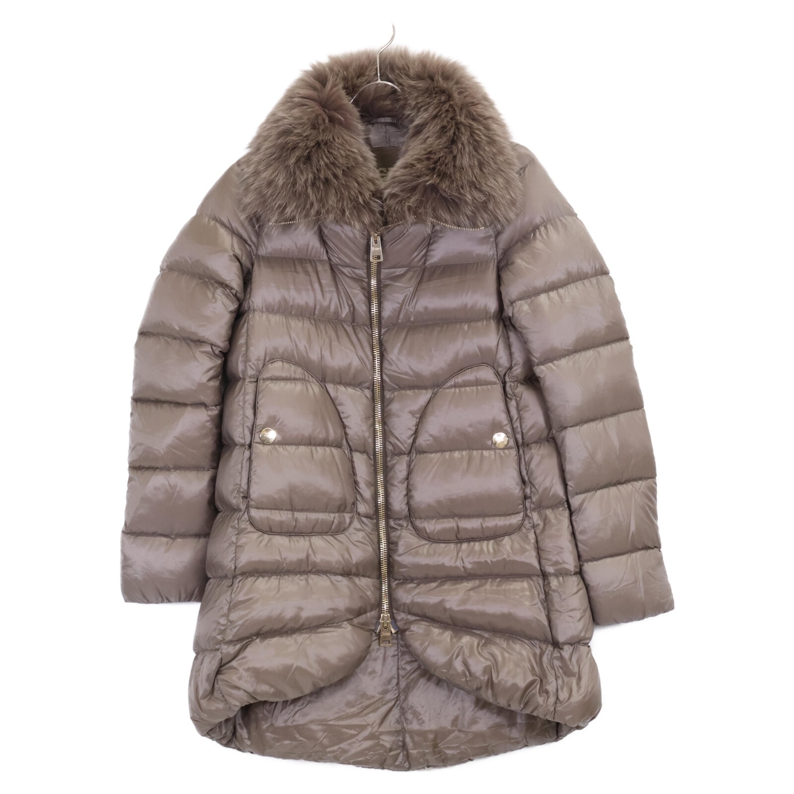 ヘルノ 【美品/国内正規】ファー付 ダウン 40