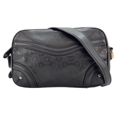 グッチ GUCCI レザー ほホースビット柄 ショルダーバッグ【中古】