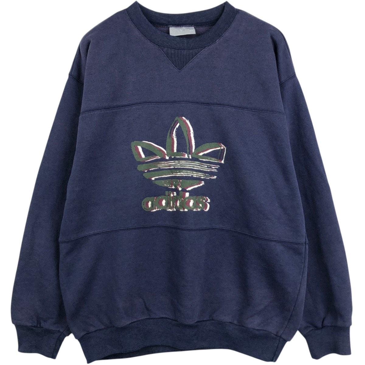 古着 80年代 アディダス adidas ロゴスウェットシャツ トレーナー メンズM相当 ヴィンテージ/eaa676329