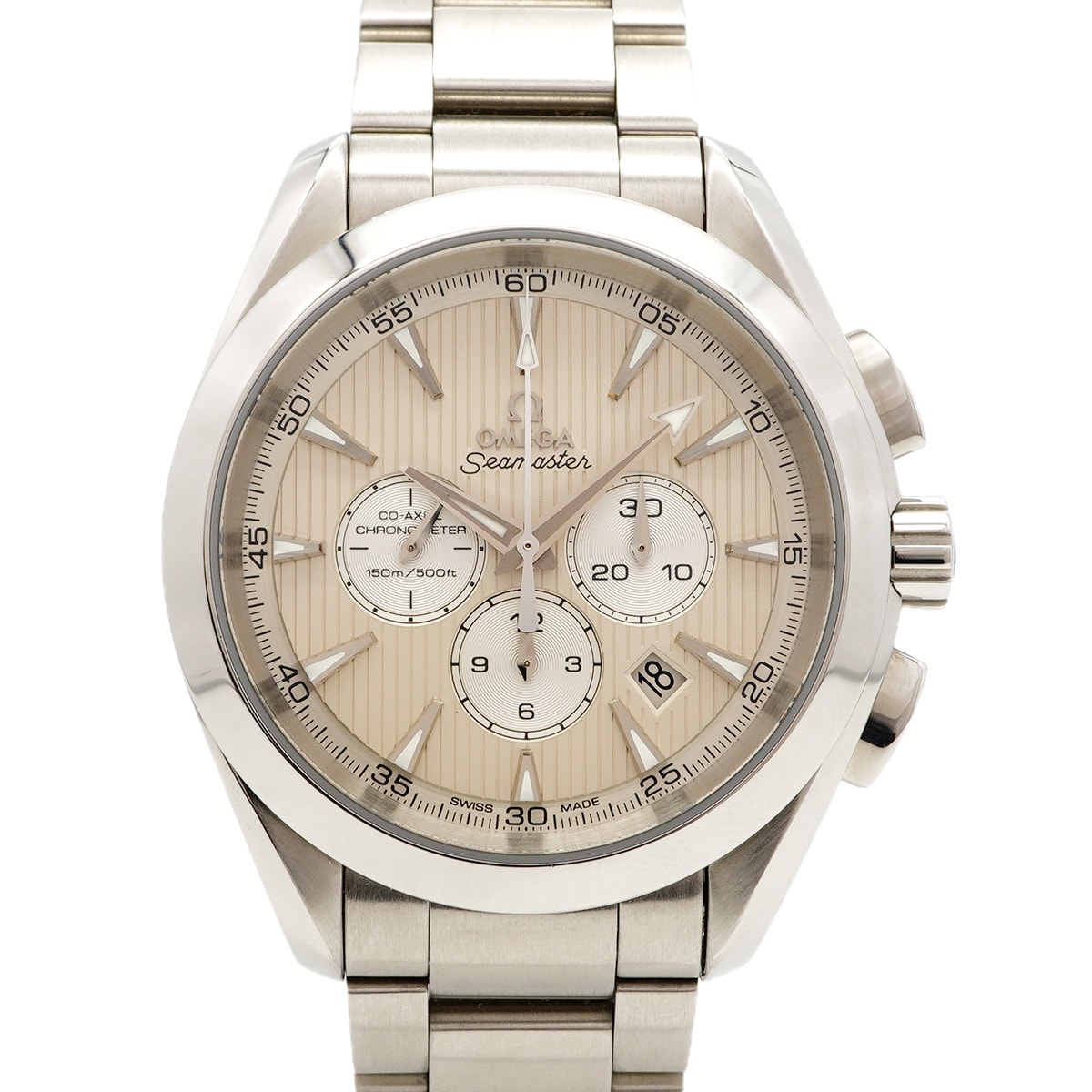 【6wdc0256】オメガ シーマスター 231.10.44.50.09.001 アイボリー文字盤【中古】腕時計 メンズ