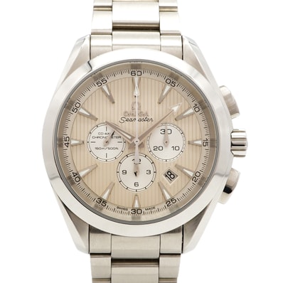 【6wdc0256】オメガ シーマスター 231.10.44.50.09.001 アイボリー文字盤【中古】腕時計 メンズ