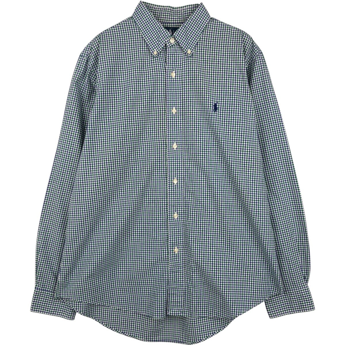 古着 ラルフローレン Ralph Lauren CUSTOM FIT 長袖 ボタンダウンチェックシャツ メンズL相当/eaa659242
