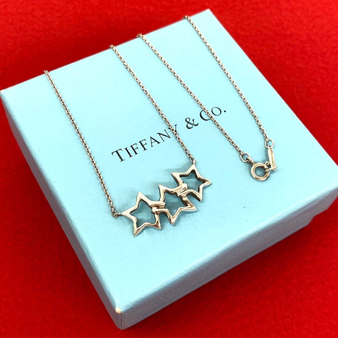 TIFFANY&Co. ティファニー トリプルスター ネックレス シルバー925 ネックレス シルバー
 00283