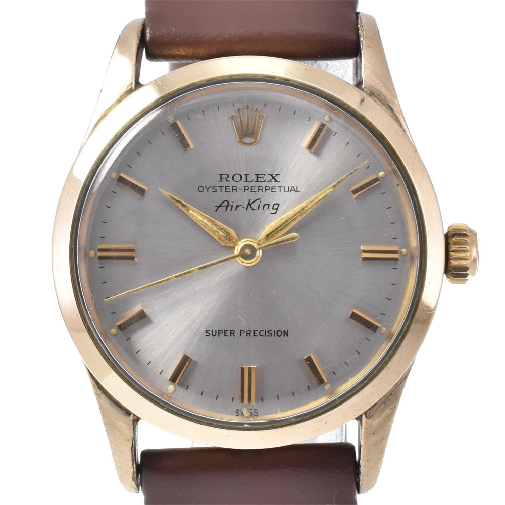 ロレックス ROLEX 5506 ヴィンテージ エアキング オイスターパーペチュアル Cal.1530 シルバー 自動巻き メンズ 腕時計 N#151266