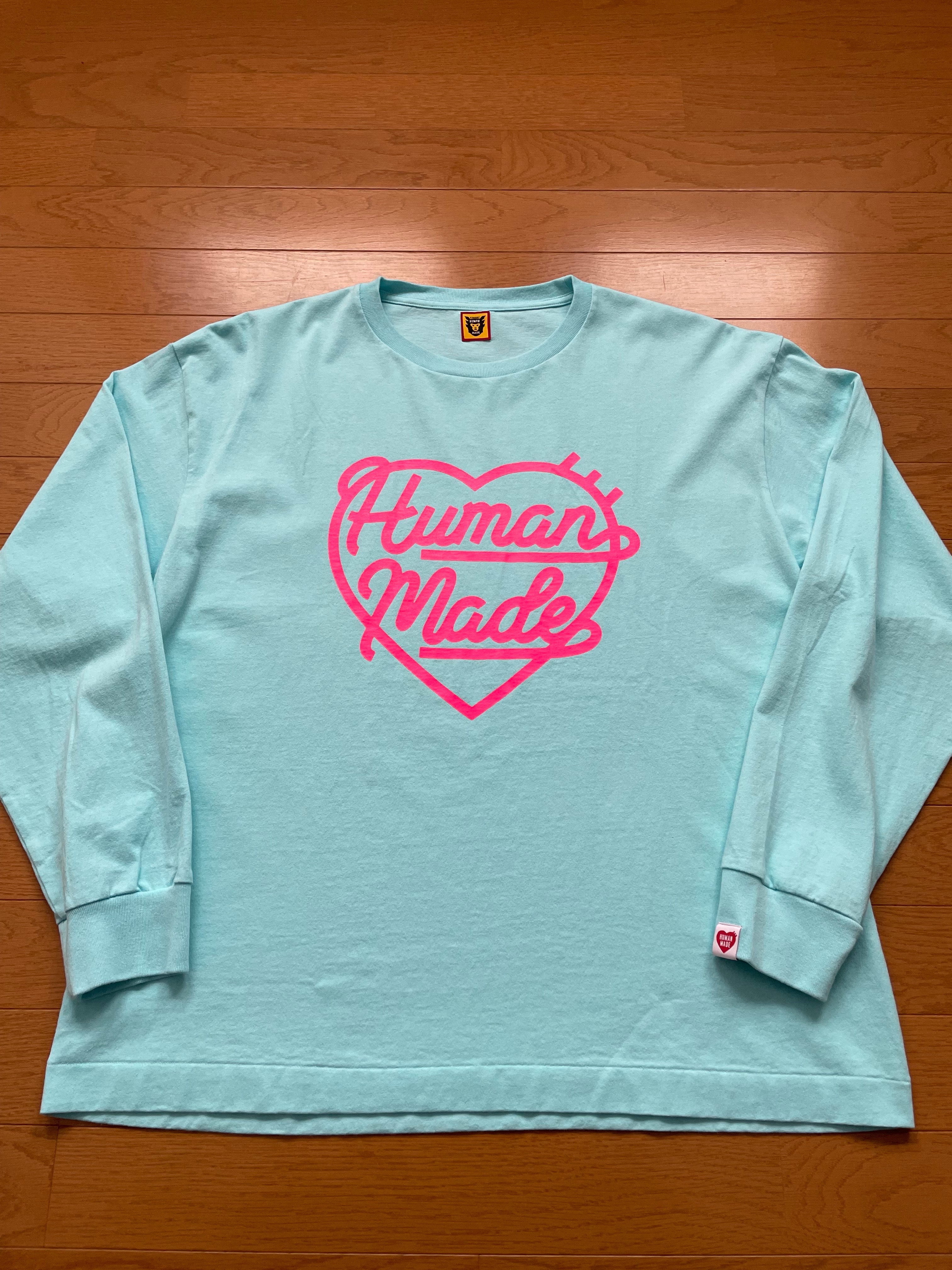 HUMAN MADE Heart L/S T-Shirt "Blue"