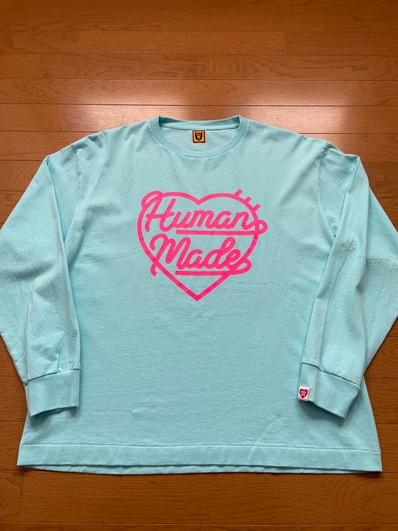 HUMAN MADE Heart L/S T-Shirt "Blue"