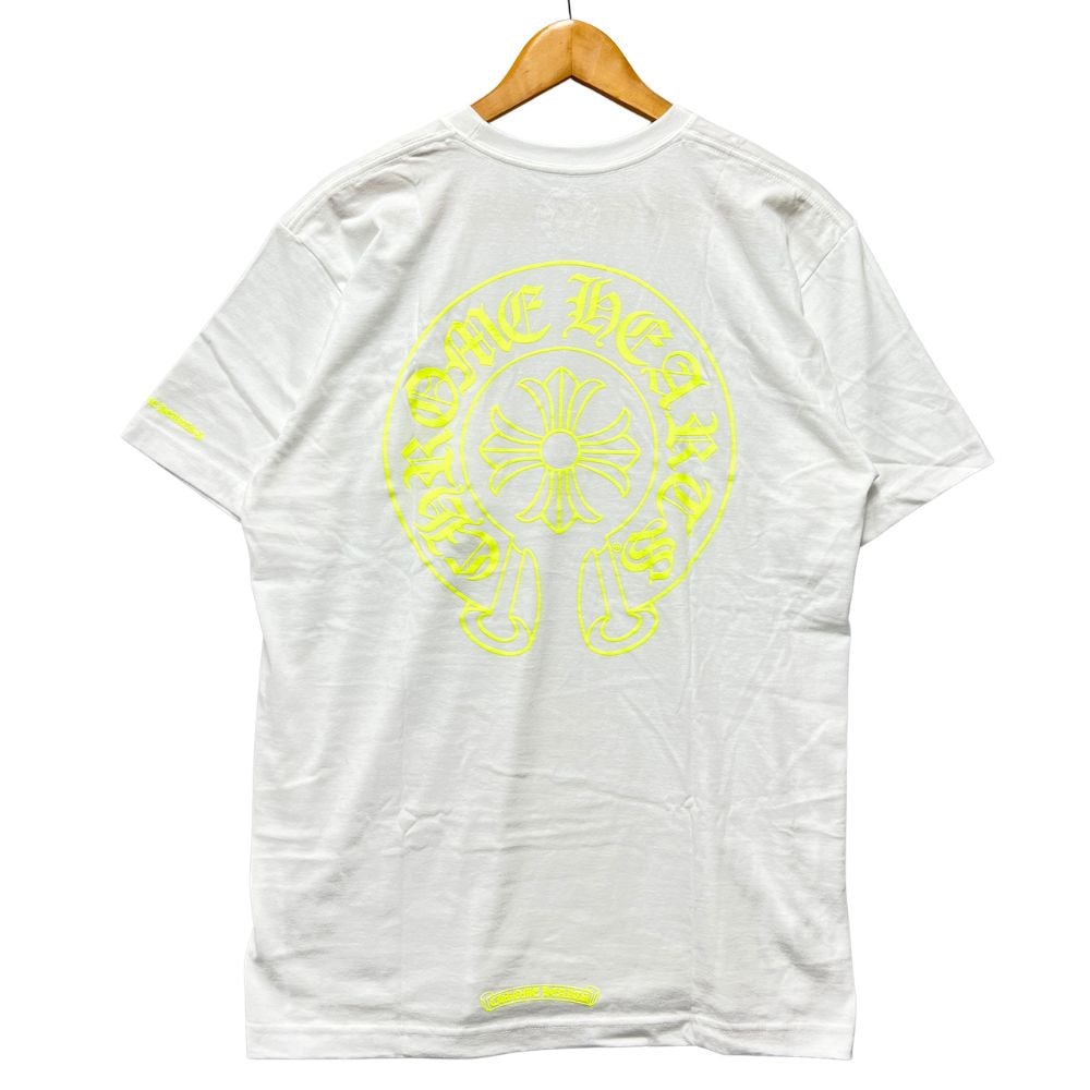 クロムハーツ ネオンイエロー ホースシュー ショートスリーブ Tシャツ