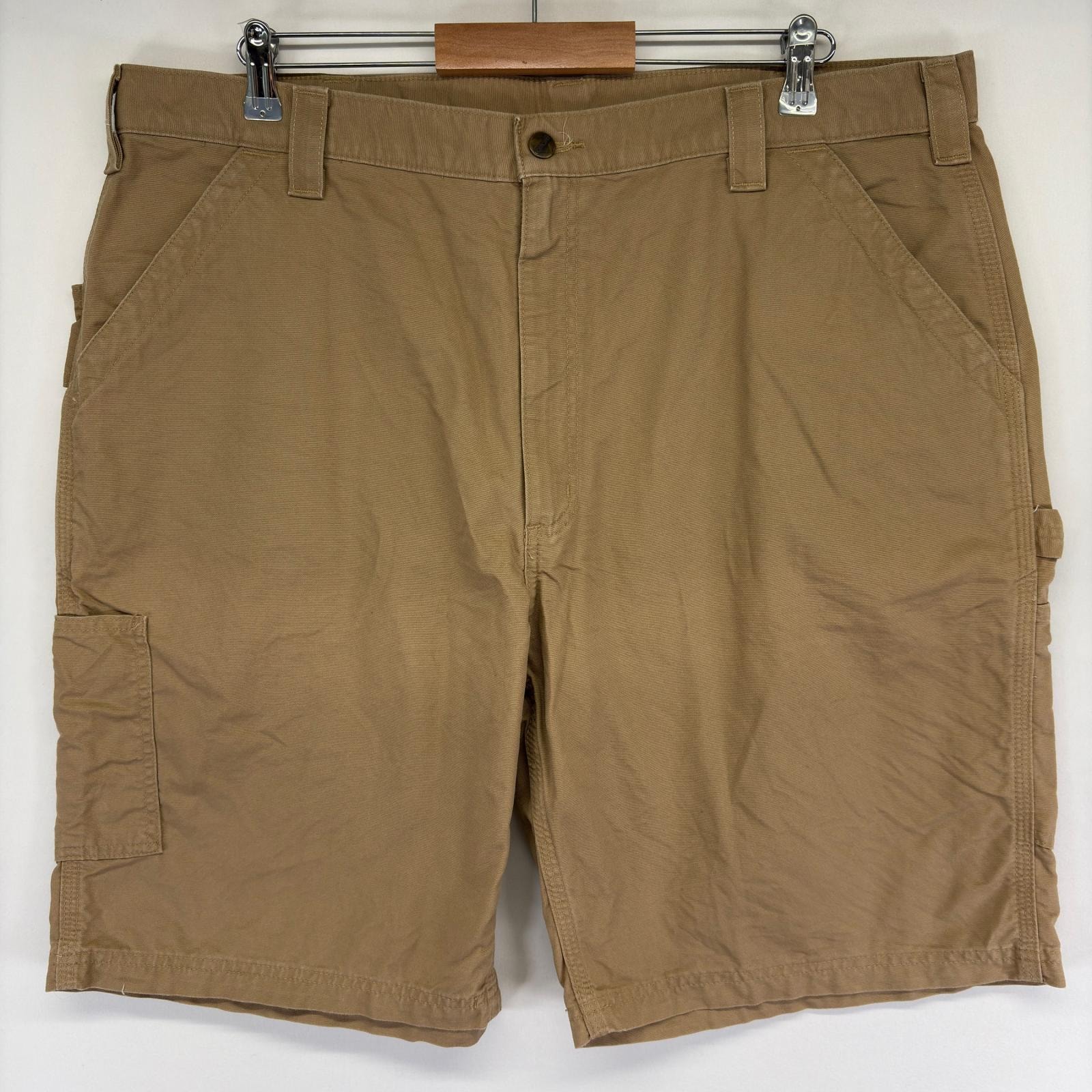 古着 カーハート Carhartt パンツ カーゴ ペインター 5ポケット 大きいサイズ ハーフパンツ ショート w42  ベージュ メンズ