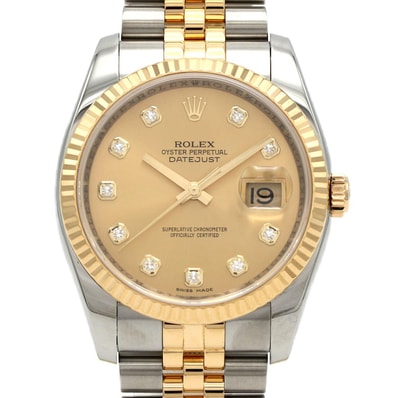 ロレックス デイトジャスト 116233G SSxYG 自動巻 Z番