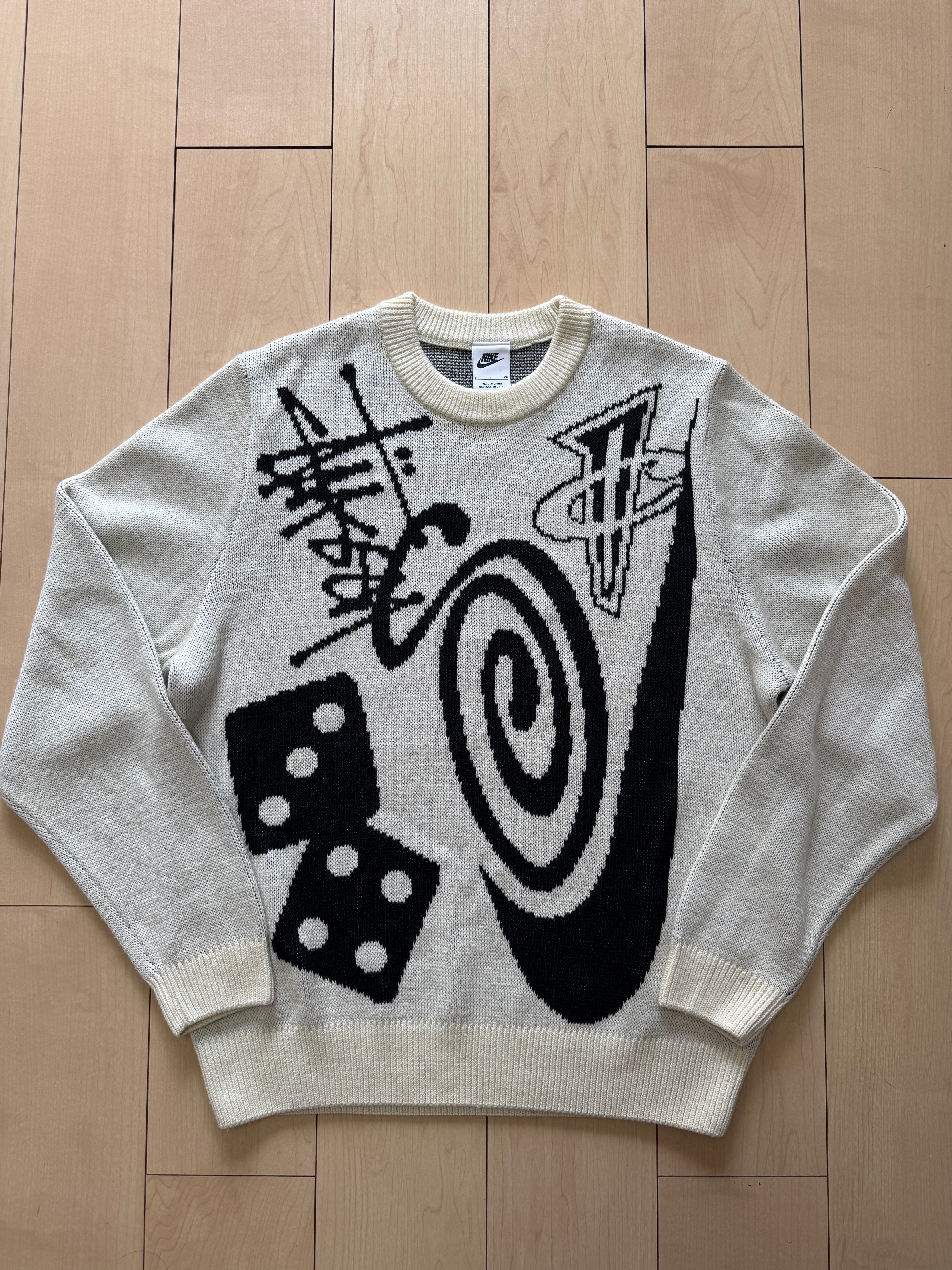 Stussy x Nike Icon Knit Sweater "Natural"