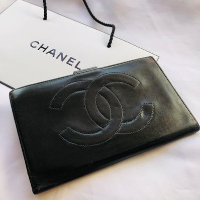正規品★おまけ付き★CHANEL 二つ折り長財布 ブラックココマーク
