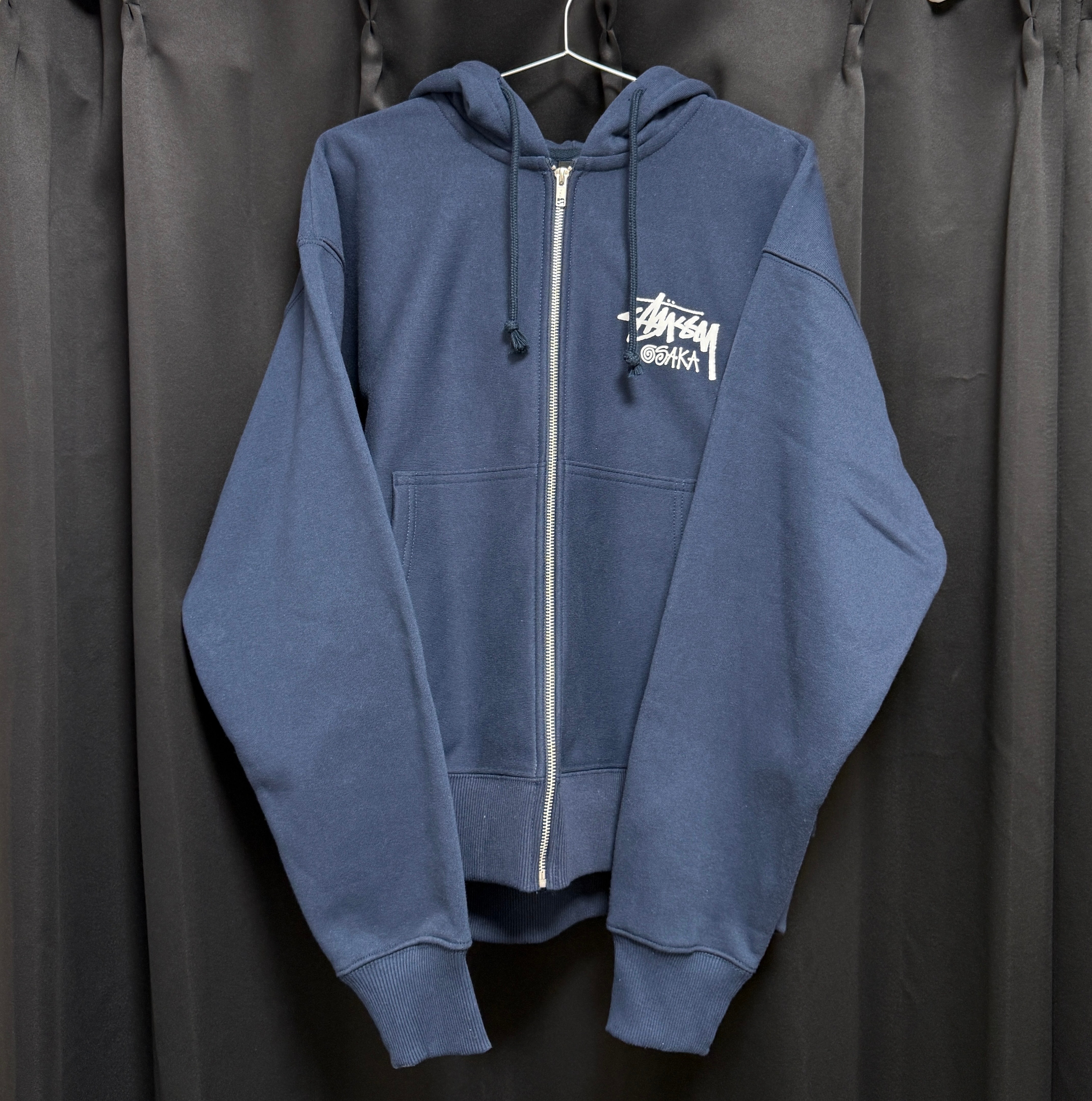 stussy stock osaka zip hoodie NAVY ネイビー