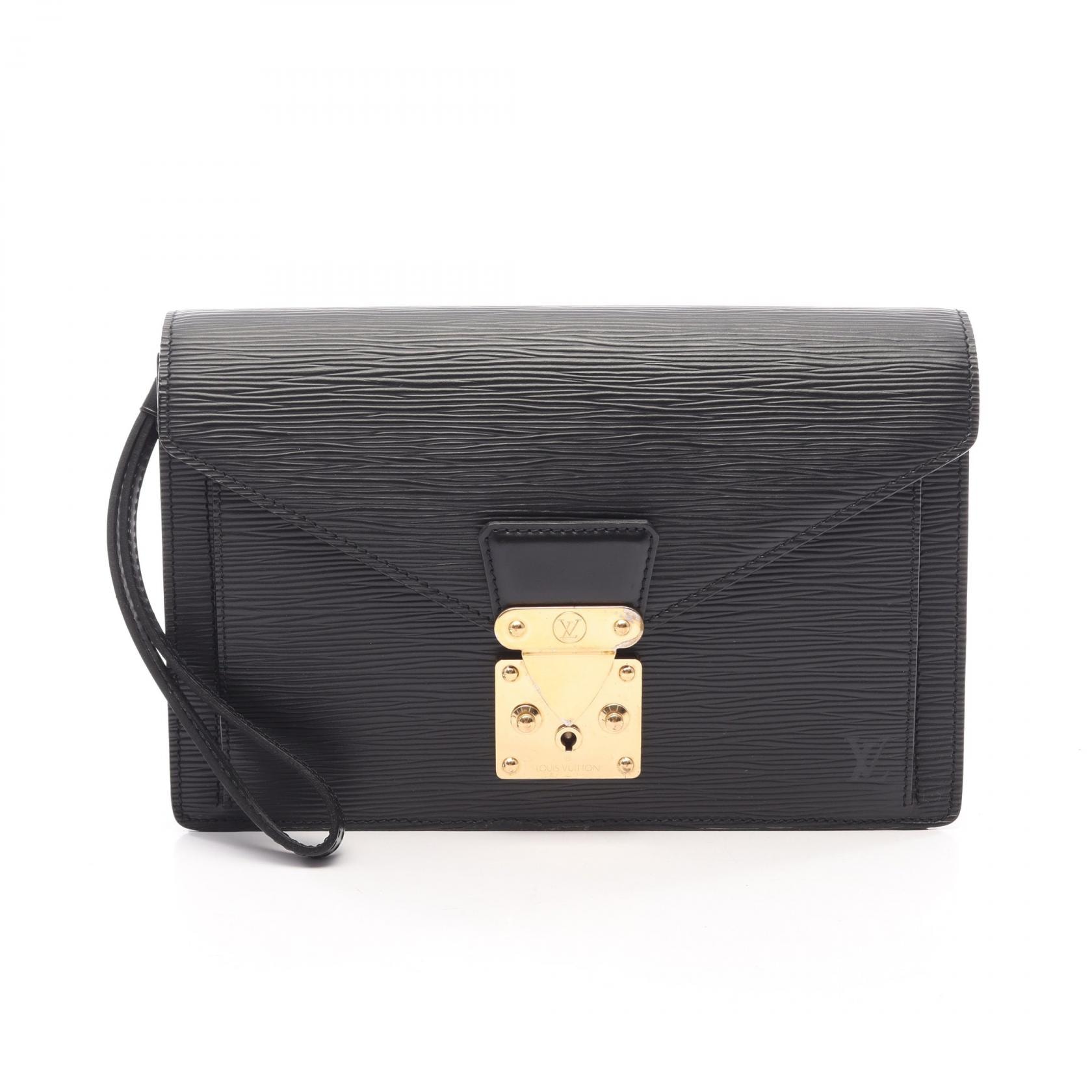 Louis Vuitton Pochette Sellier Dragonne Pouch Bag "Noir"