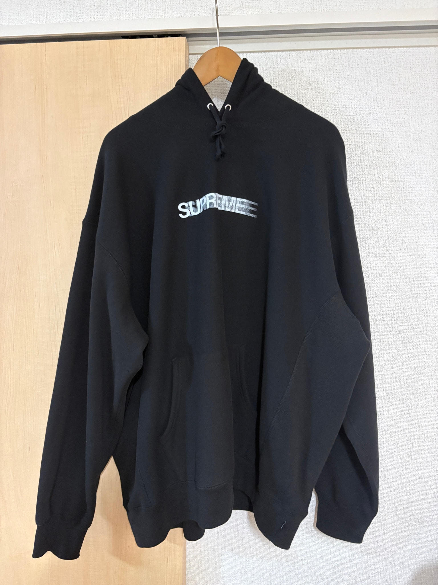 Supreme Motion Logo Hooded Sweatshirt "Black" (23SS)
